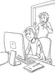 a freelance worker who works at home. Make your own office at home