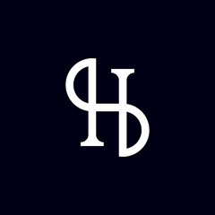Letter H logo icon design template elements. Abstract vector icon.