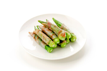 オクラの豚バラ肉巻き