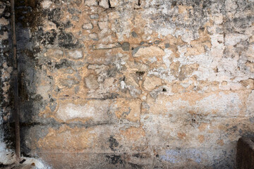 Masonry castle wall stone grunge texture.