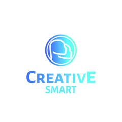 Creative Smart Logo Design,  Head logo concept, smart design, intelligence people, super brain power, education people logo