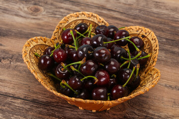 Ripe sweet tasty cherry  berry