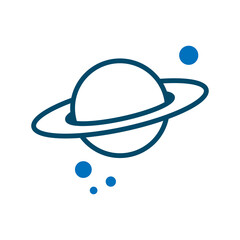 Saturn icon vector