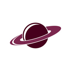 Saturn icon vector