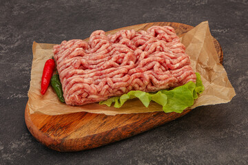 Raw Minced pork meat for cooking