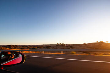 Golden Sunset on the road 