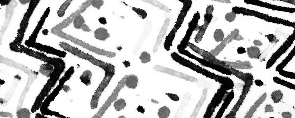 Dark Ink Dirty Pattern. Grey Grunge Ornament.