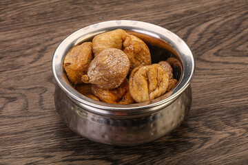 Dry sweet fig fruit heap