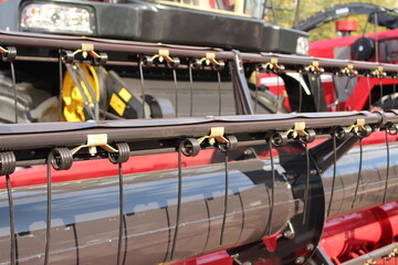 device machine for plowing the land field harrow plow for tractor red color