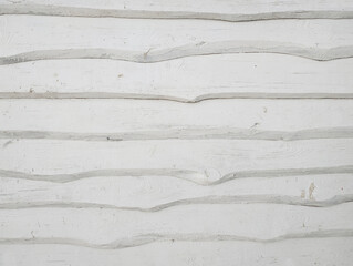 White painted wooden texture background. Rough uneven wooden horizontal boards