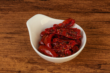 Dried tomato with olive oil