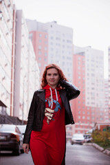Fototapeta premium person in the street