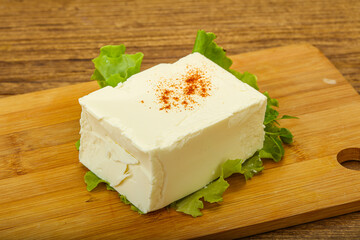 Greek traditional soft feta cheese