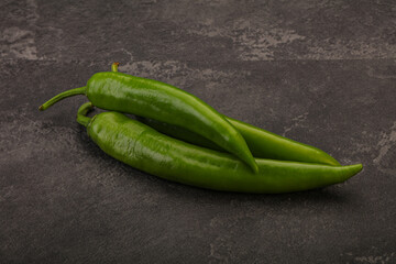 Ripe tasty spicy green pepper