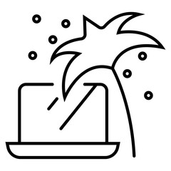 Laptop sign icon vector illustraion