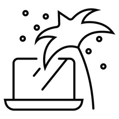 Laptop sign icon vector illustraion