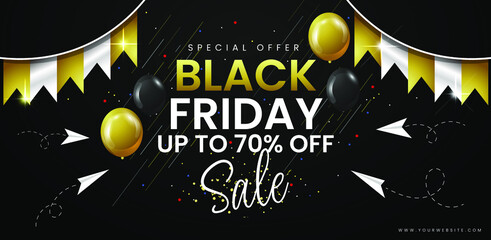 Black friday sale promotion banner
