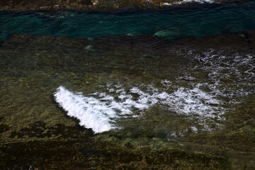 Eroded north west coast of Gran Canaria, Canary Islands, in Galdar municipality