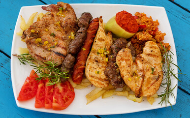 Well cooked and served delicious food in a small family seaside restaurant