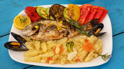 Well cooked and served delicious food in a small family seaside restaurant