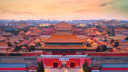 Shenwumen (Gate of Divine Prowess) at the north end of the Forbidden City in Beijing, China