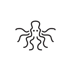 Octopus icon symbol logo design template