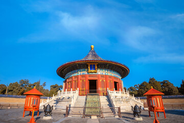 The Imperial Vault of Heaven at the Temple of Heaven in Beijing, China