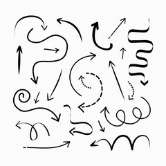 doodle arrows for graphic and web design