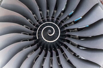 Turbine of airplane.