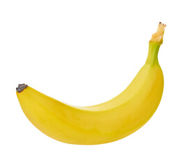 banana on a white isolated background