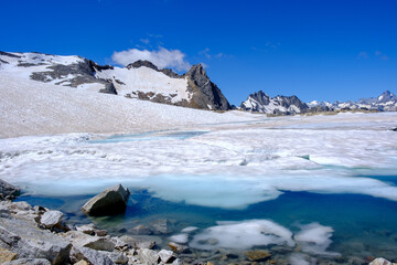 Obraz premium Gerenpass, ghiacciaio di Chueboden, canton Ticino (CH)