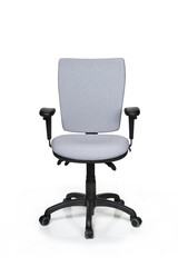 Office swivel chair against white background