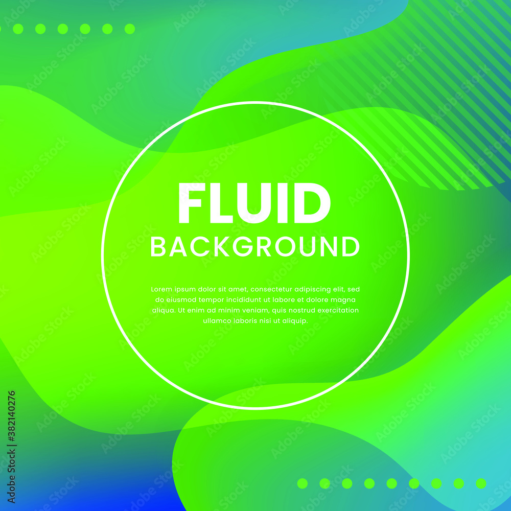 Poster realistic abstract 3d poster with fluid shapes on colorful background . isolated vector elements