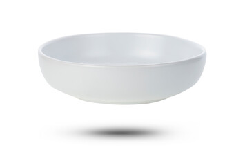 white bowl ceramic  isolated on white background