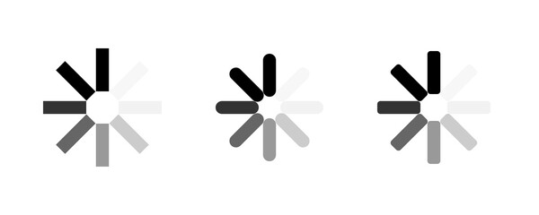 Loading. Load icons. Loading symbol. Load bar vector icons. vector illustration