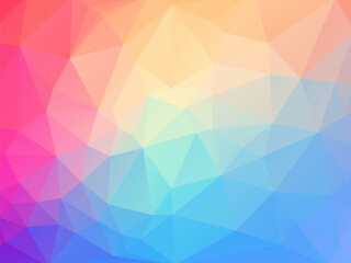abstract geometric triangular background with rich pastel shades of color