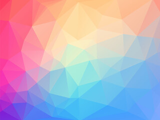 abstract geometric triangular background with rich pastel shades of color