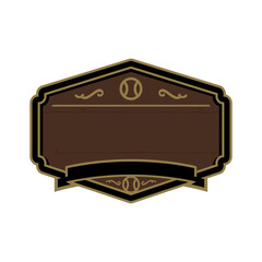 Vintage Baseball Shield