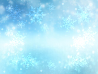 Fototapeta na wymiar Christmas background with snowflakes