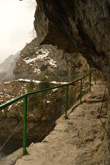 The snowy and misty winter at Lake Matka and in Skopje in North Macedonia