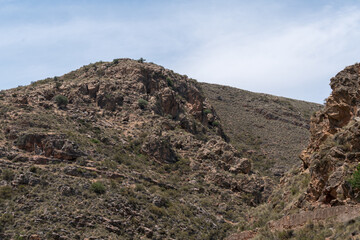 Mountainous landscape in southern Spain
