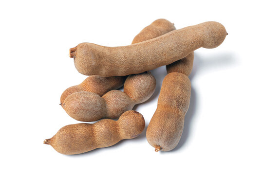 Sweet tamarind isolated on white background