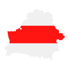 Fototapeta premium Belarus Map Flag Fill Background - Vector illustation