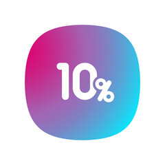 10% - Button