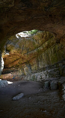 wonderful open limestone cave in Hungary