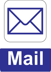 mail public information sign and symbol