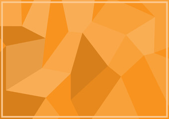 orange abstract geometric rumpled triangular low poly style vector illustration graphic background