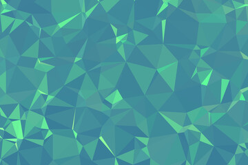 Vector Green Light Polygon Abstract modern Polygonal Geometric Triangle Background.
