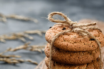 fresh homemade cookies close - up-macro photography