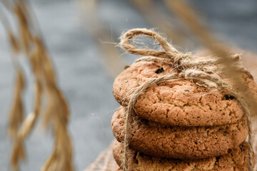 fresh homemade cookies close - up-macro photography